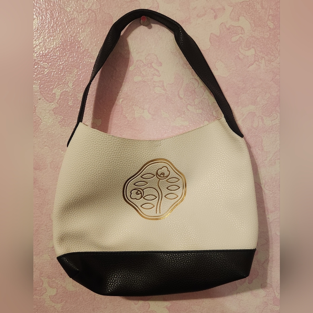 Shiseido Elegant Black and White Handbag